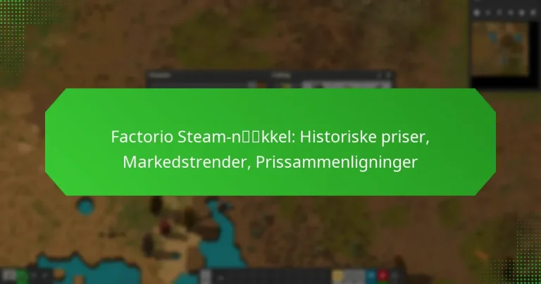 Factorio Steam-nøkkel: Historiske priser, Markedstrender, Prissammenligninger