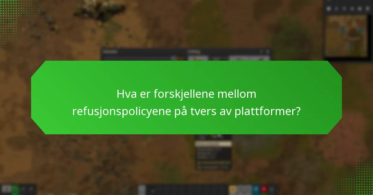 Hva er forskjellene mellom refusjonspolicyene på tvers av plattformer?