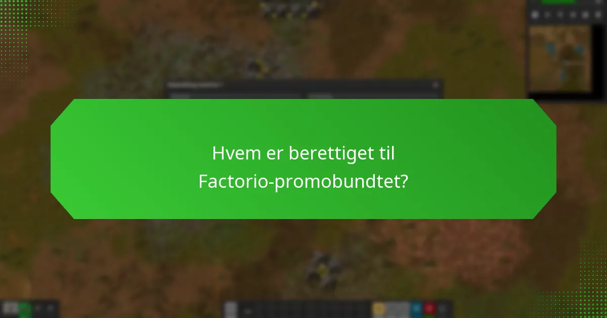 Hva er alternativene til Factorio-promobundtet?
